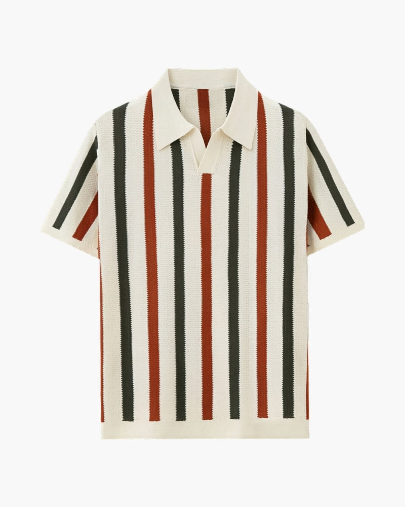 Resort Knit Stripe Polo