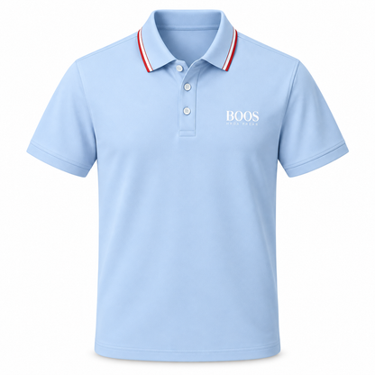 Classic Contrast Collar Polo Shirt