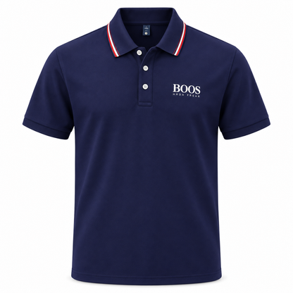 Classic Contrast Collar Polo Shirt