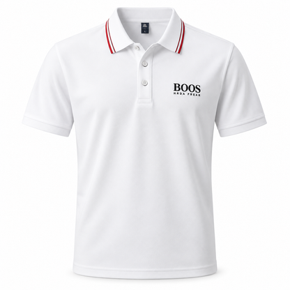 Classic Contrast Collar Polo Shirt